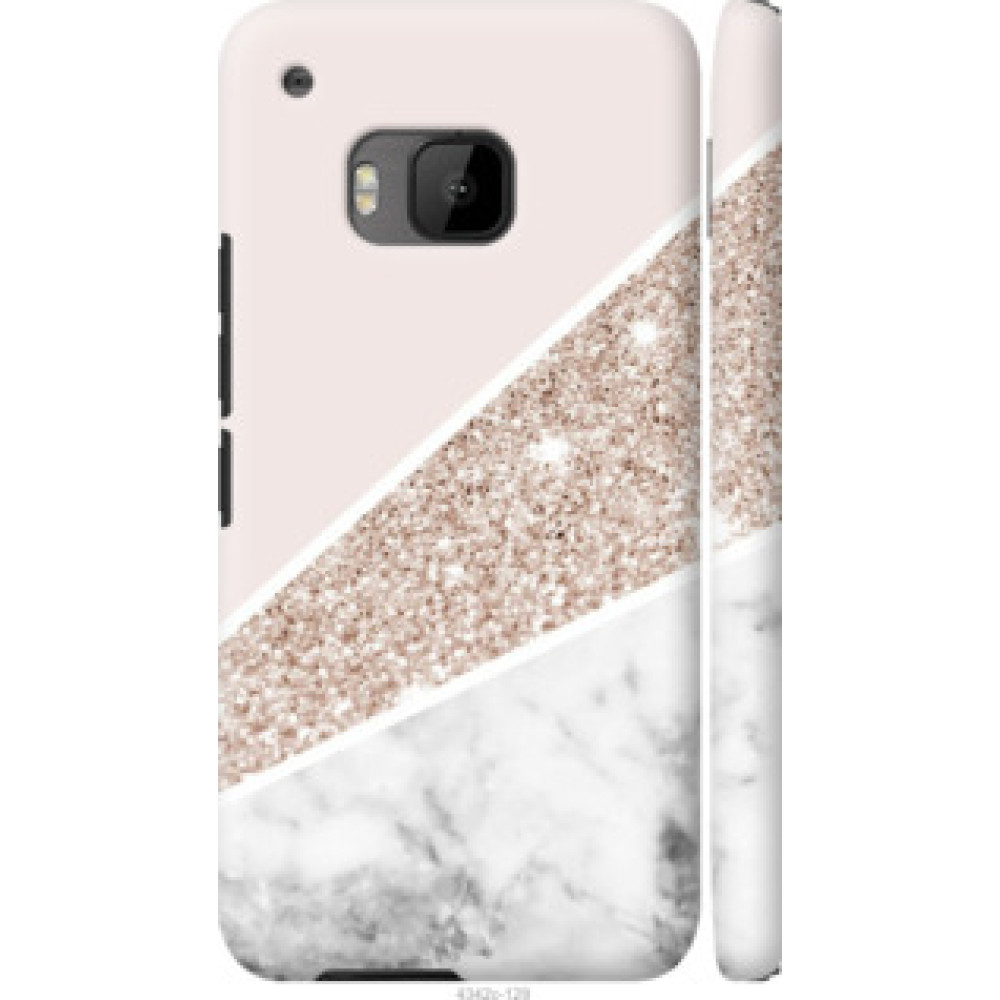 Чехол на HTC One M9 Пастельный мрамор (4342c-129)