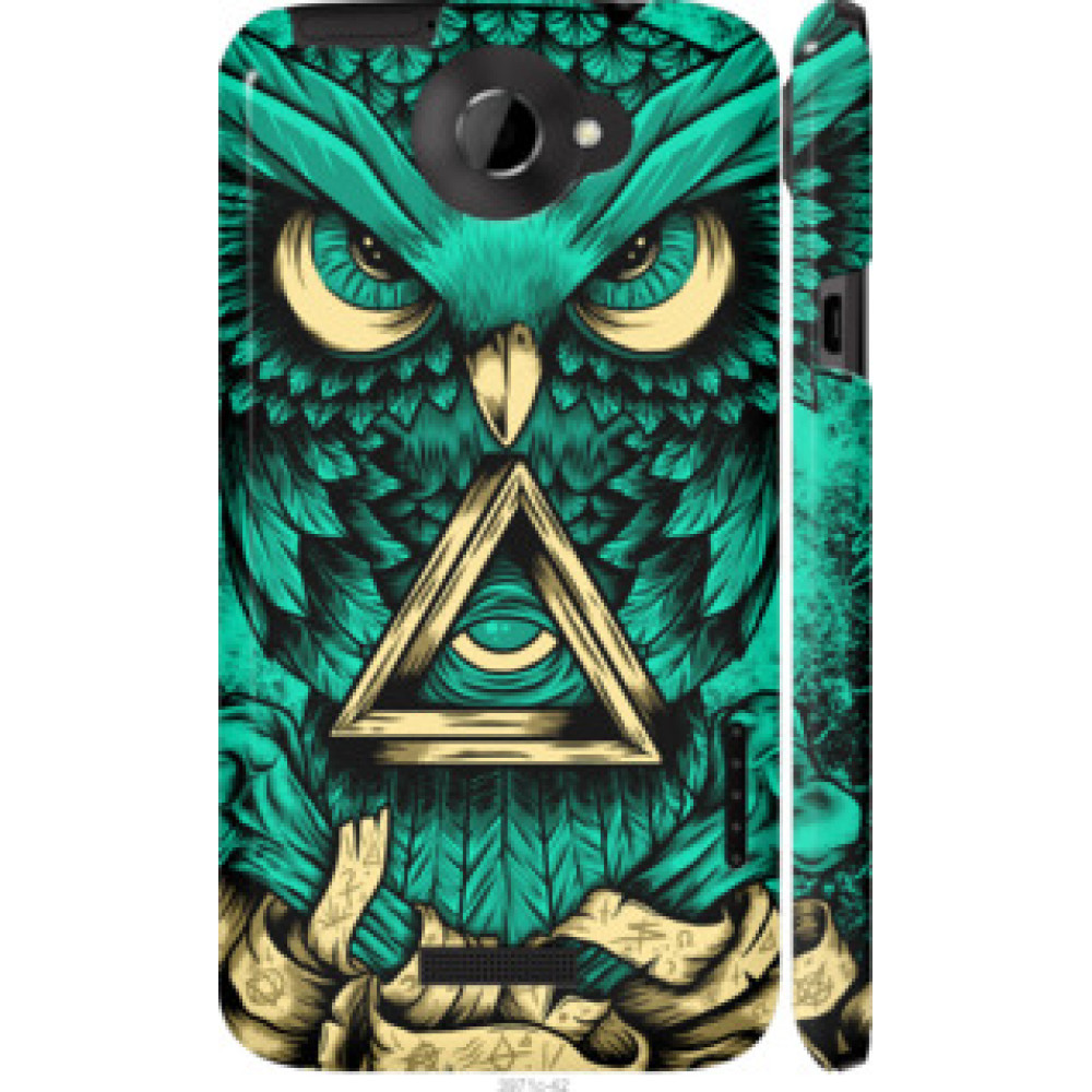 Чехол на HTC One X Сова Арт-тату (3971c-42)
