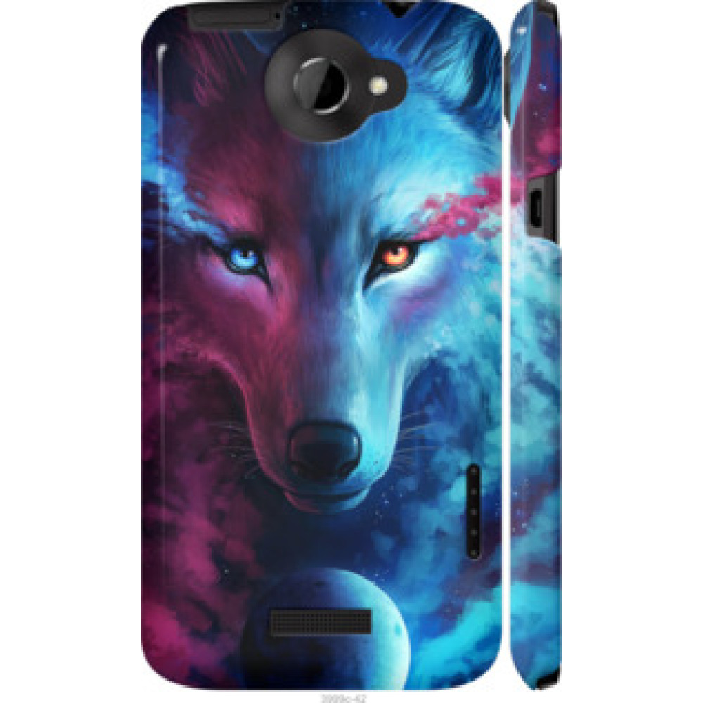 Чехол на HTC One X+ Арт-волк (3999c-69)