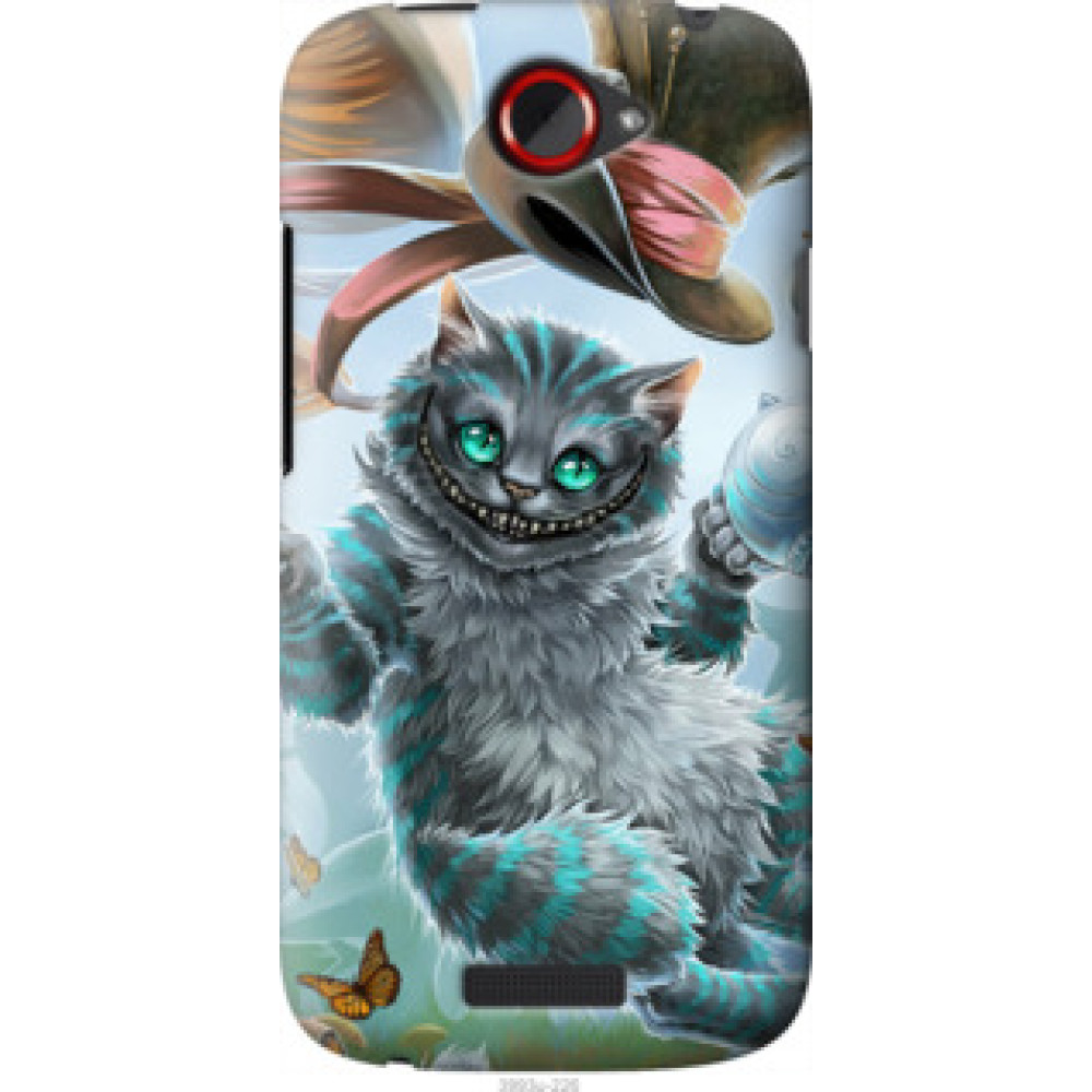Чехол на HTC One S z560e Чеширский кот 2 (3993u-226)