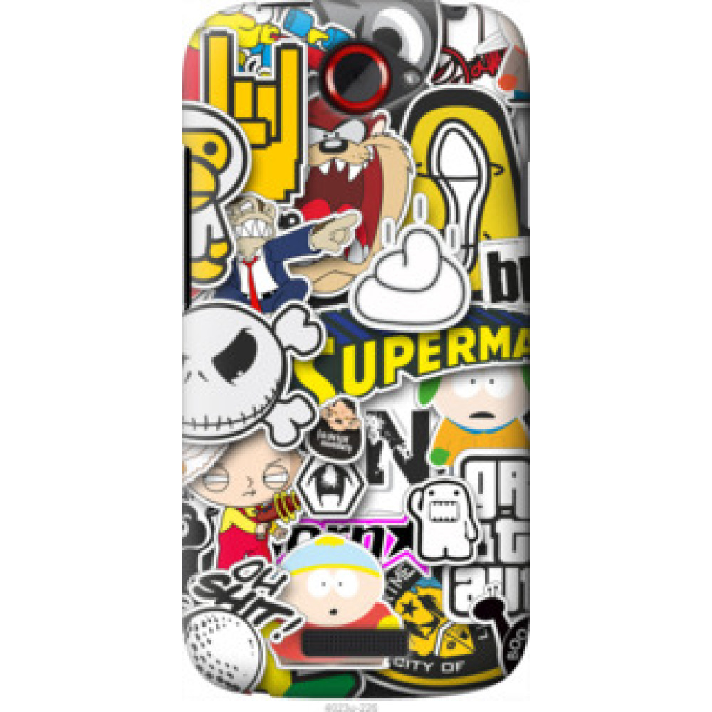 Чохол на HTC One S z560e Popular logos (4023u-226)