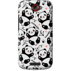 Чехол на HTC One S z560e Панды (4318u-226)