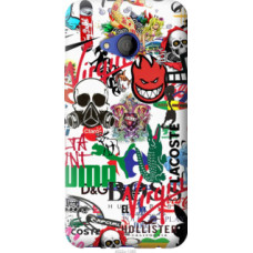 Чехол на HTC U11 Life Many different logos (4022u-1385)