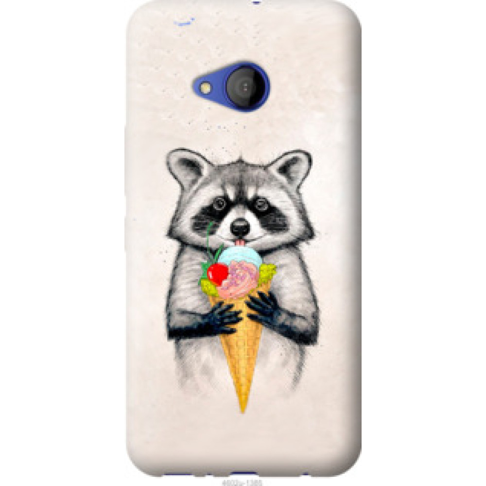 Чехол на HTC U11 Life Енотик с мороженым (4602u-1385)