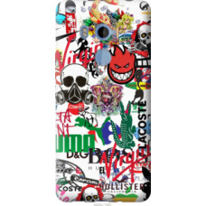 Чехол на HTC U11 Plus Many different logos (4022u-1363)