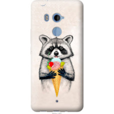 Чехол на HTC U11 Plus Енотик с мороженым (4602u-1363)