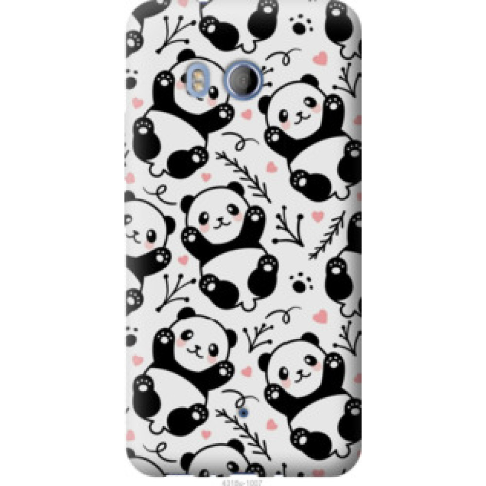 Чехол на HTC U11 Панды (4318u-1007)
