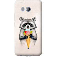 Чехол на HTC U11 Енотик с мороженым (4602u-1007)