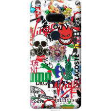 Чехол на HTC U12 Plus Many different logos (4022u-1712)