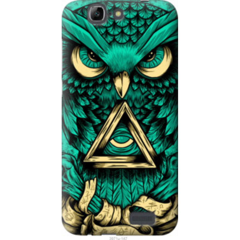 Чохол на Huawei Ascend G7 Сова Арт-тату (3971u-147)