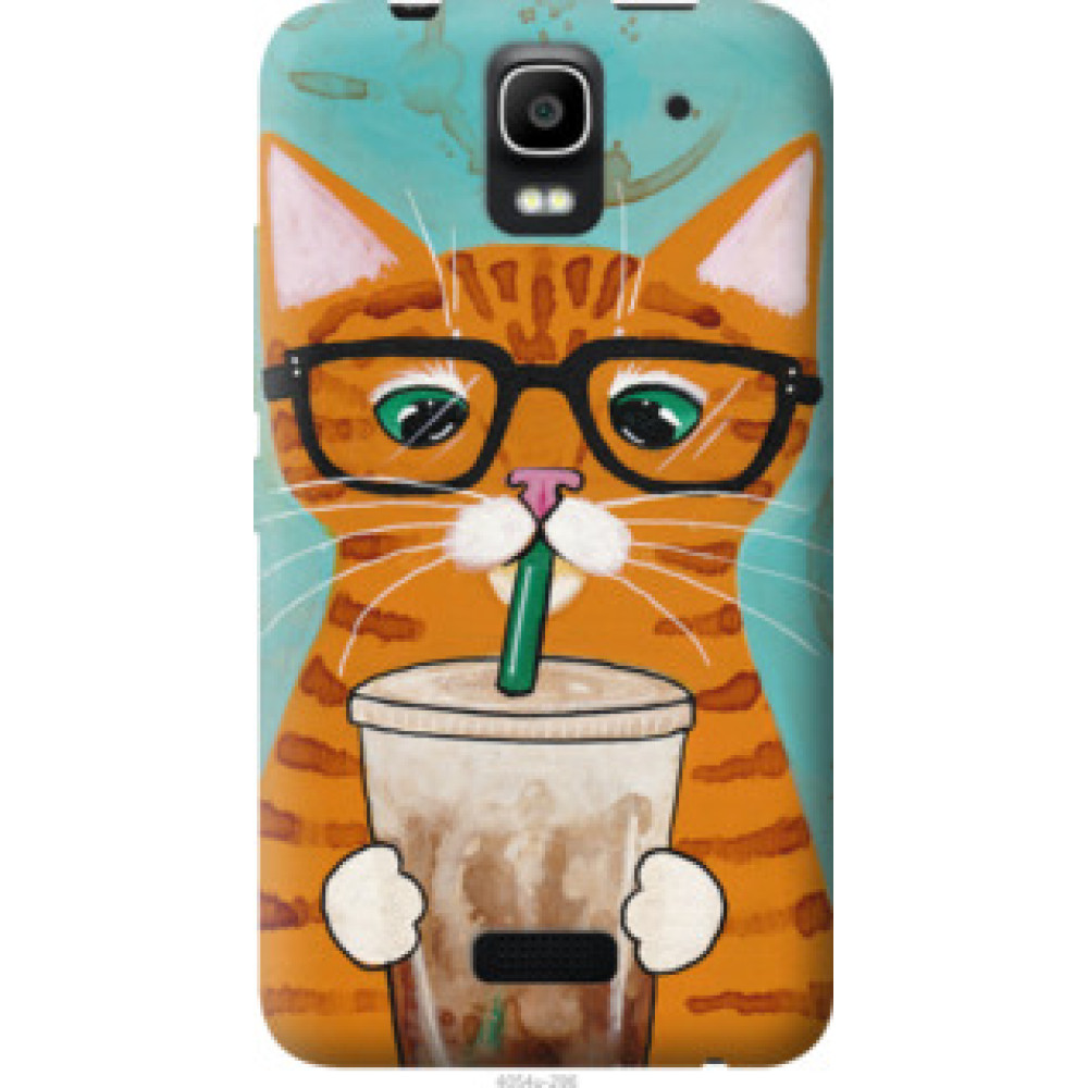 Чехол на Huawei Ascend Y3C Зеленоглазый кот в очках (4054u-296)