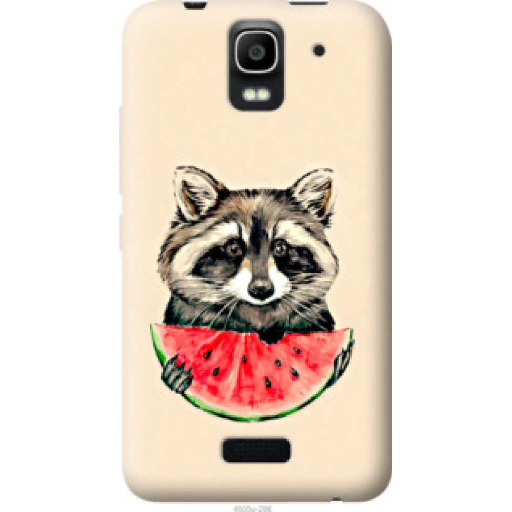 Чехол на Huawei Ascend Y3C Енотик с арбузом (4605u-296)