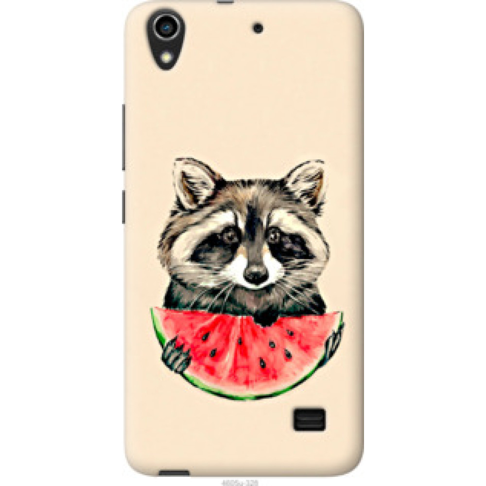 Чехол на Huawei Honor 4 Play Енотик с арбузом (4605u-213)
