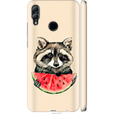 Чехол на Huawei Honor 10 Lite Енотик с арбузом (4605c-1618)