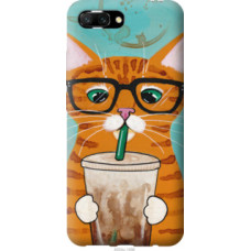 Чехол на Huawei Honor 10 Зеленоглазый кот в очках (4054u-1496)