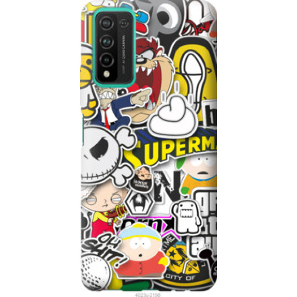 Чохол на Huawei Honor 10X Lite Popular logos (4023u-2198)