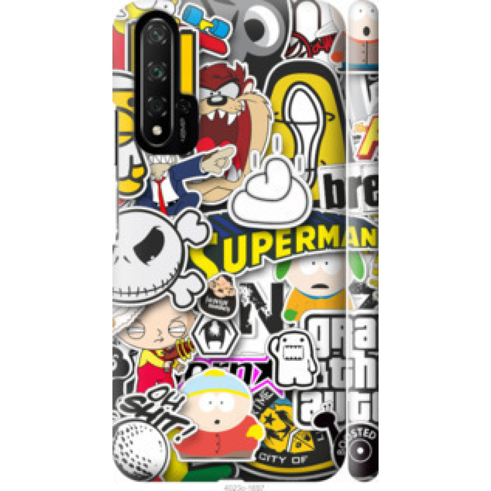Чехол на Huawei Honor 20 Popular logos (4023c-1697)