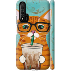 Чехол на Huawei Honor 20 Зеленоглазый кот в очках (4054c-1697)