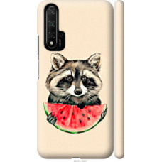 Чехол на Huawei Honor 20 Енотик с арбузом (4605c-1697)