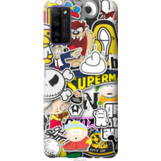 Чехол на Huawei Honor 30 Lite Popular logos (4023c-2074)