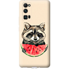Чехол на Huawei Honor 30 Pro Енотик с арбузом (4605u-1920)