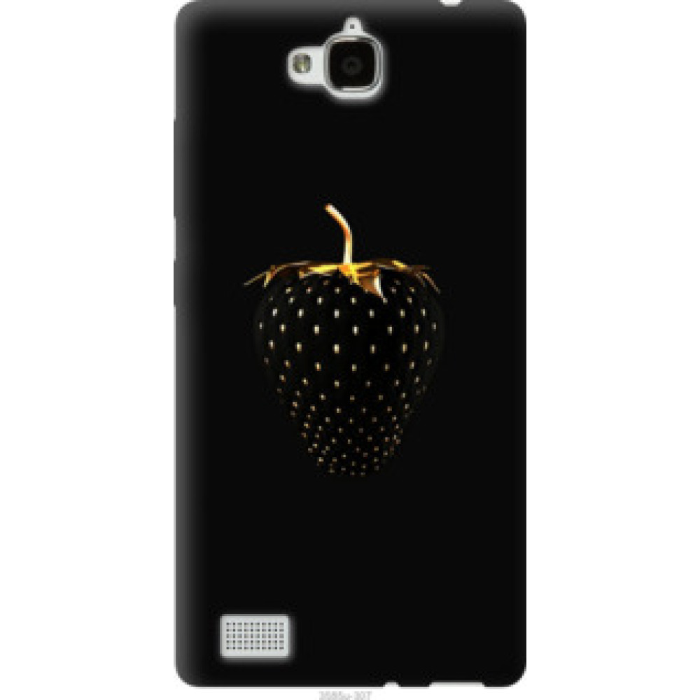 Чехол на Huawei Honor 3C Черная клубника (3585u-307)