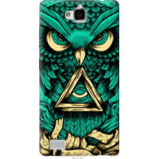 Чехол на Huawei Honor 3C Сова Арт-тату (3971u-307)