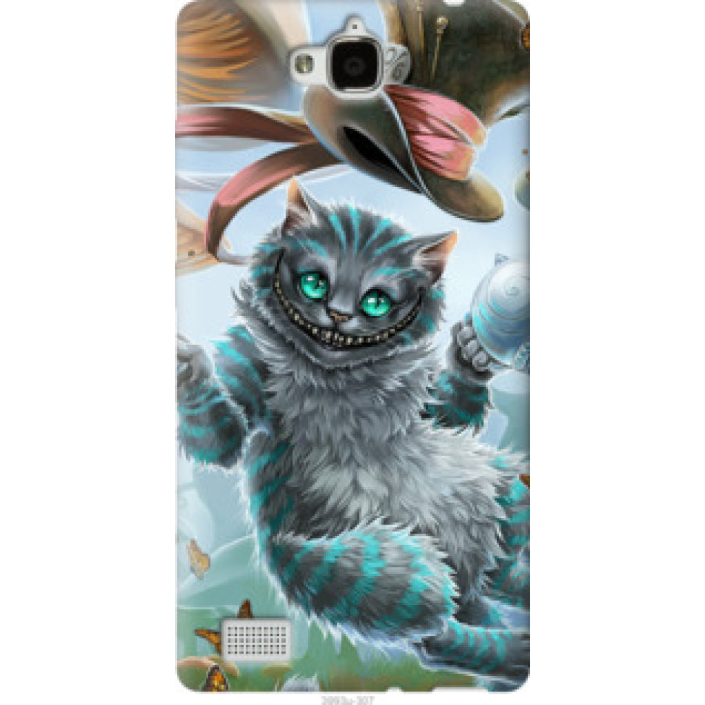 Чохол на Huawei Honor 3C Чеширский кот 2 (3993u-307)