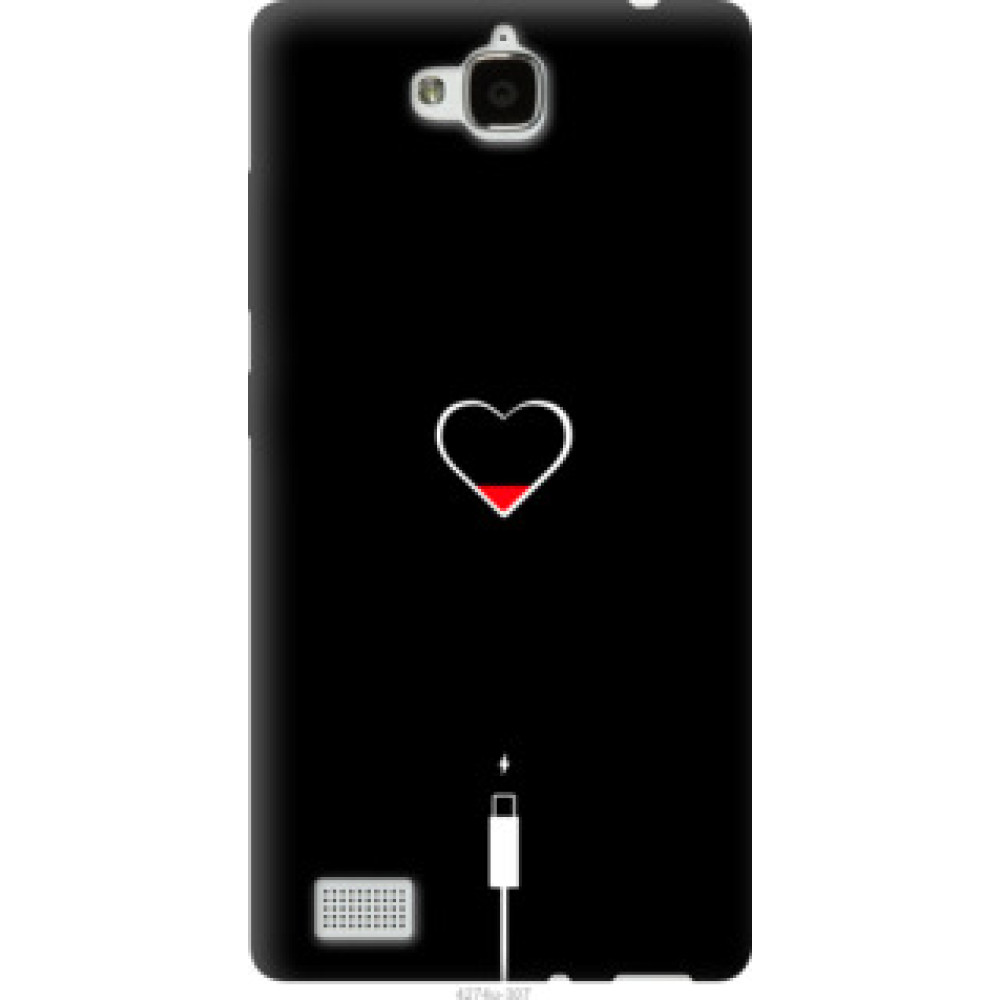 Чехол на Huawei Honor 3C Подзарядка сердца (4274u-307)