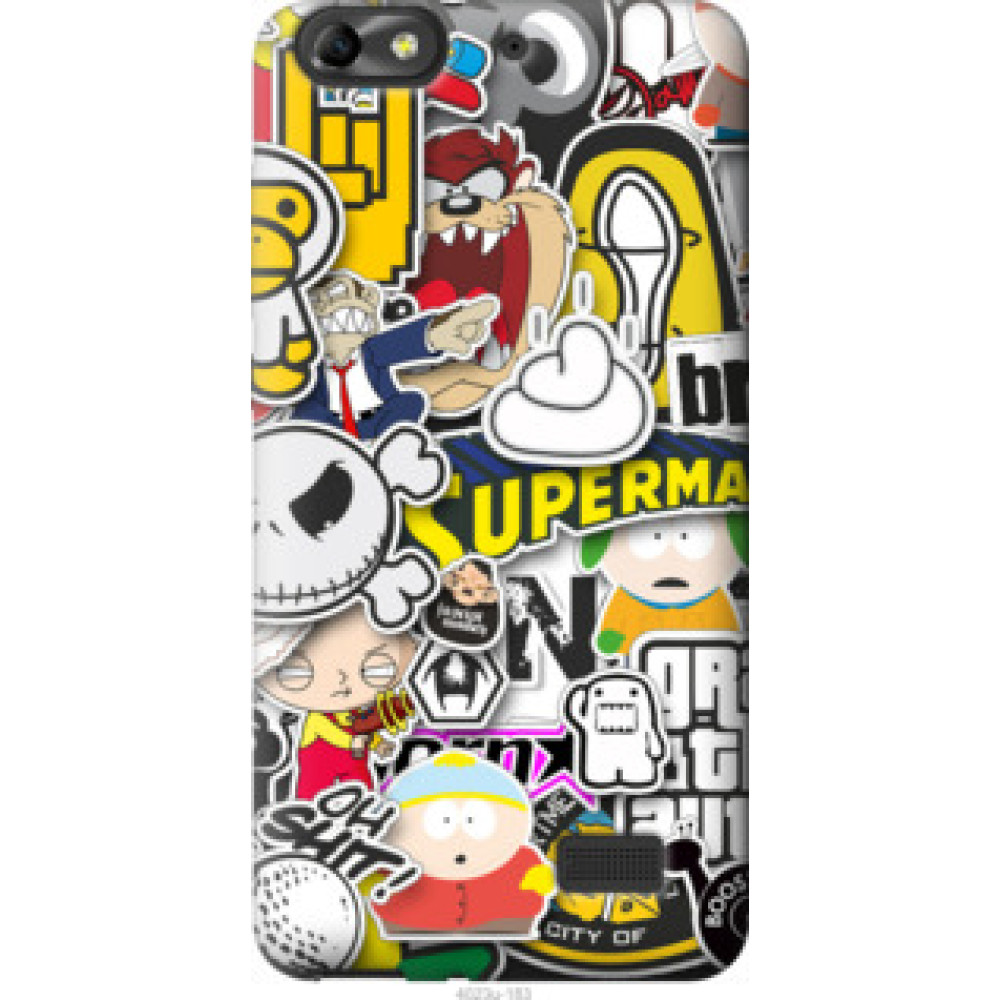 Чехол на Huawei Honor 4C Popular logos (4023u-183)