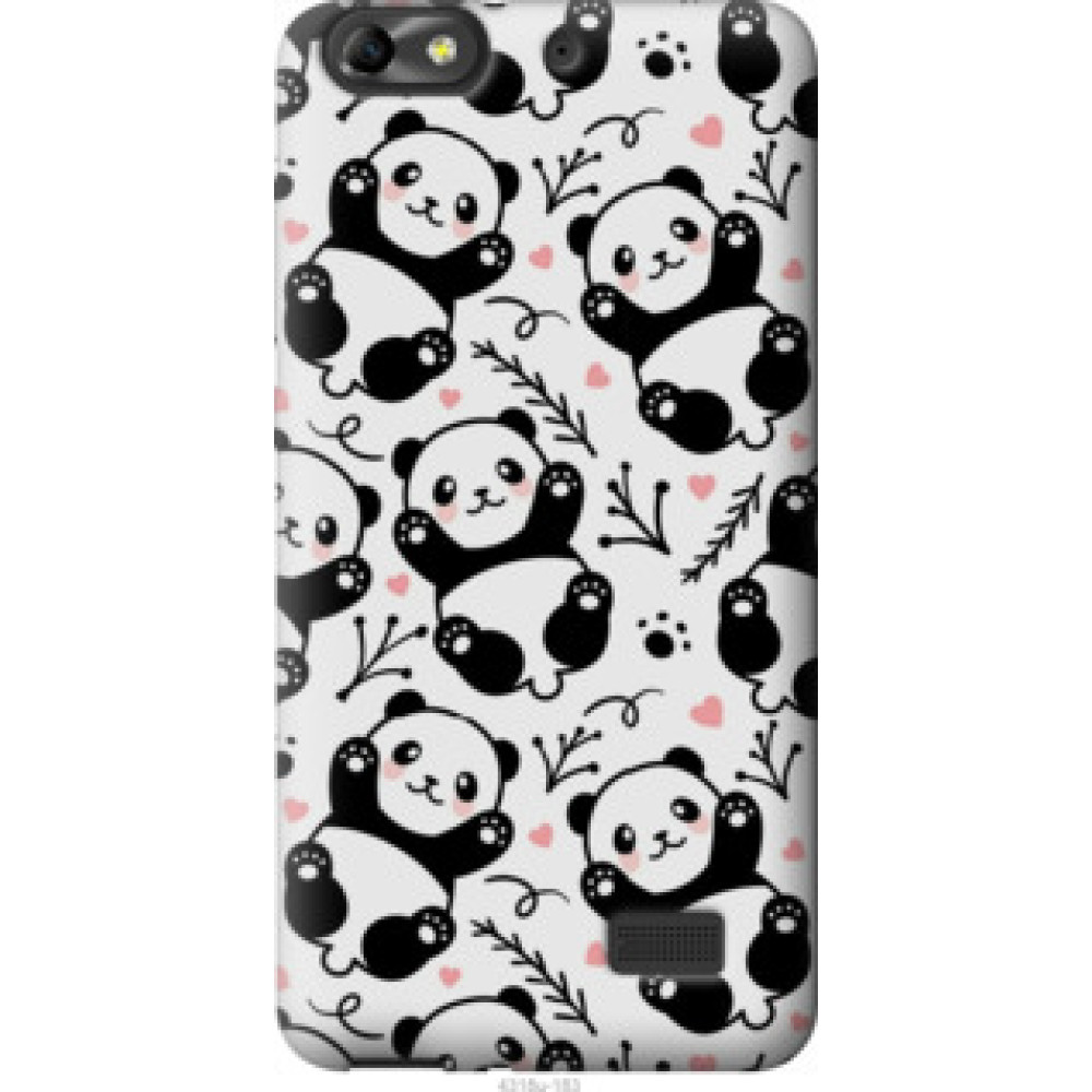 Чехол на Huawei Honor 4C Панды (4318u-183)
