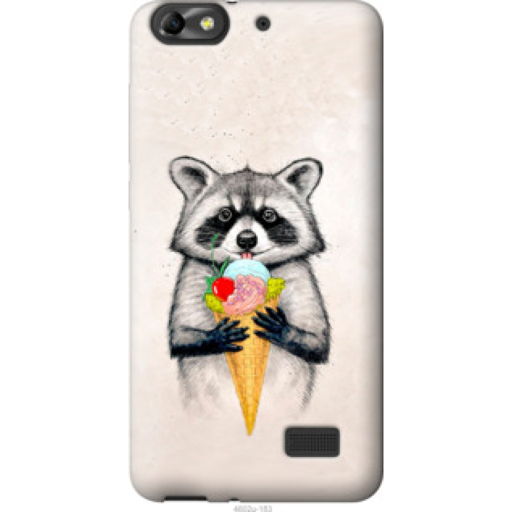 Чохол на Huawei Honor 4C Енотик с мороженым (4602u-183)