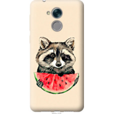 Чехол на Huawei Honor 6C Енотик с арбузом (4605u-1034)