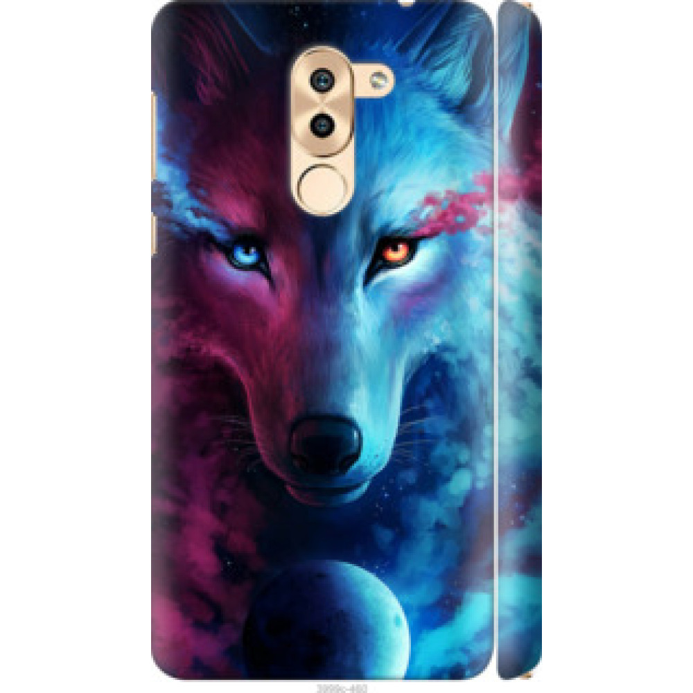 Чехол на Huawei Mate 9 Lite Арт-волк (3999c-474)
