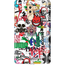 Чехол на Huawei Mate 9 Lite Many different logos (4022c-474)