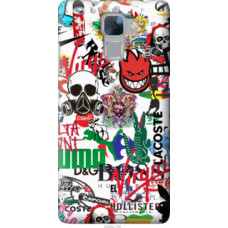 Чехол на Huawei Honor 7 Many different logos (4022u-138)
