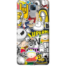 Чехол на Huawei Honor 7 Popular logos (4023u-138)