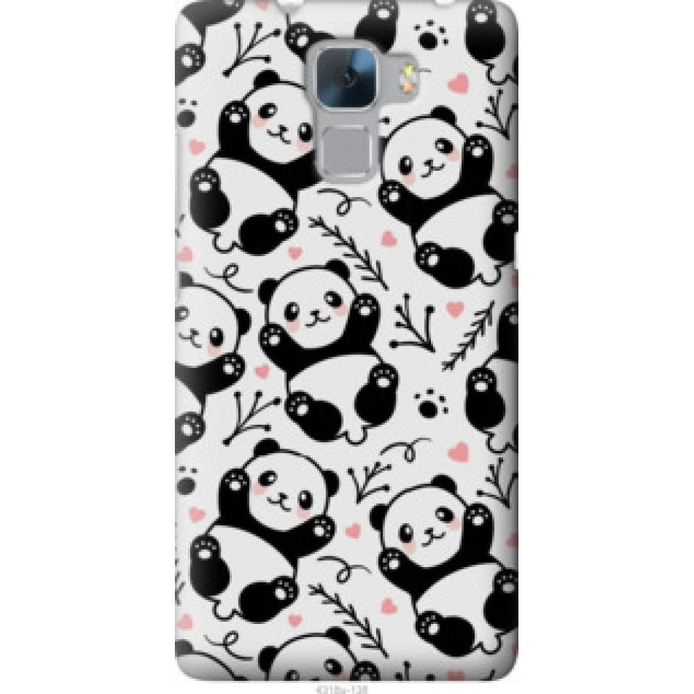 Чехол на Huawei Honor 7 Панды (4318u-138)
