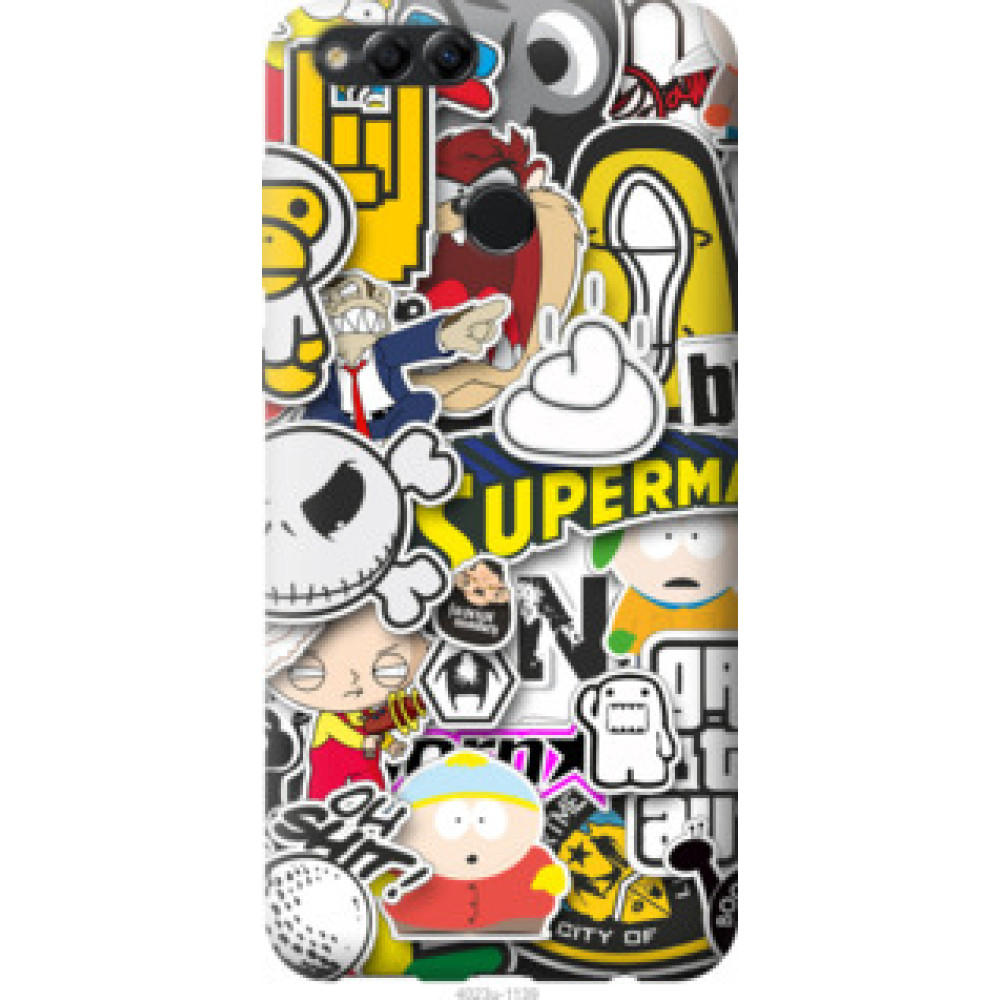 Чехол на Huawei Honor 7X Popular logos (4023u-1139)