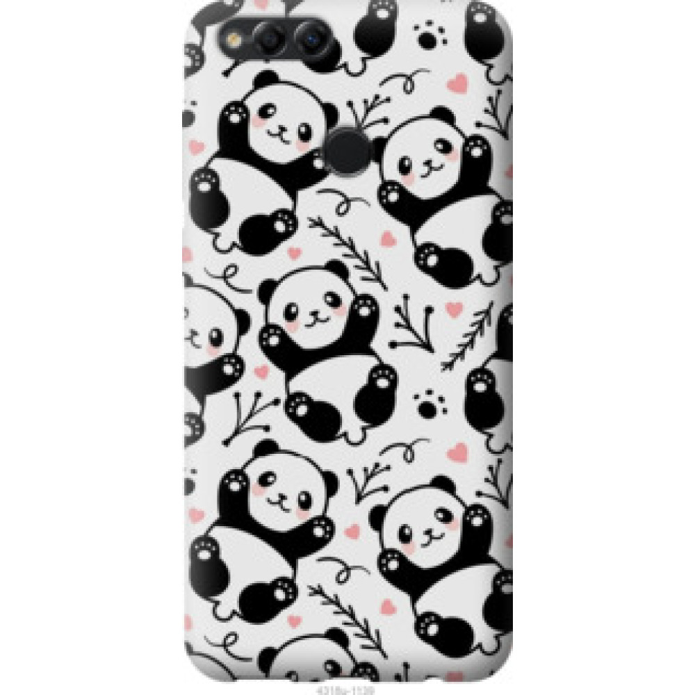 Чехол на Huawei Honor 7X Панды (4318u-1139)