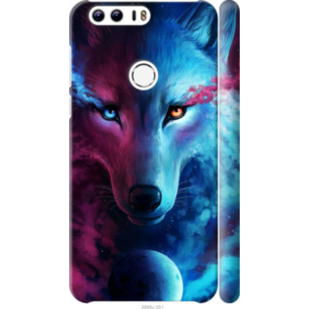 Чехол на Huawei Honor 8 Арт-волк (3999c-351)