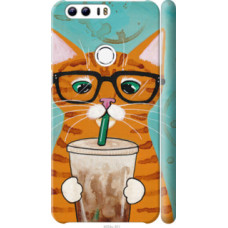 Чехол на Huawei Honor 8 Зеленоглазый кот в очках (4054c-351)