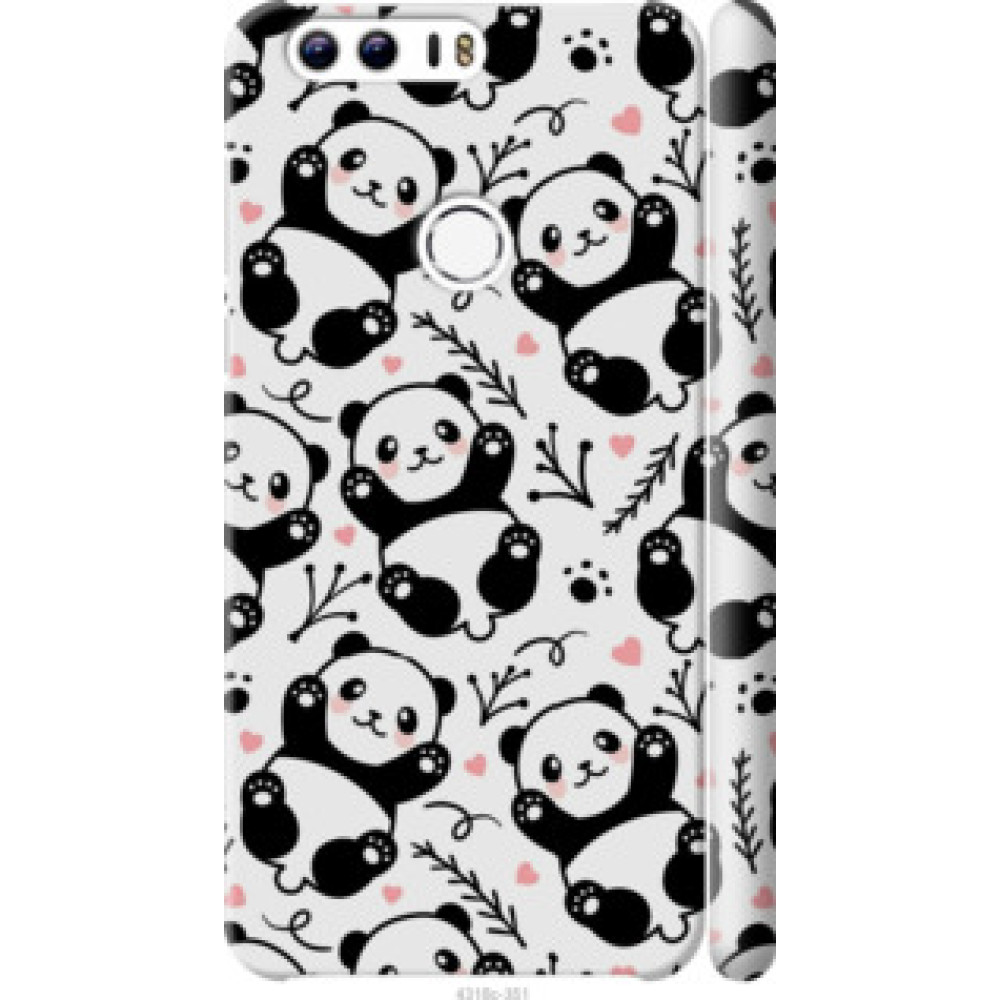 Чехол на Huawei Honor 8 Панды (4318c-351)