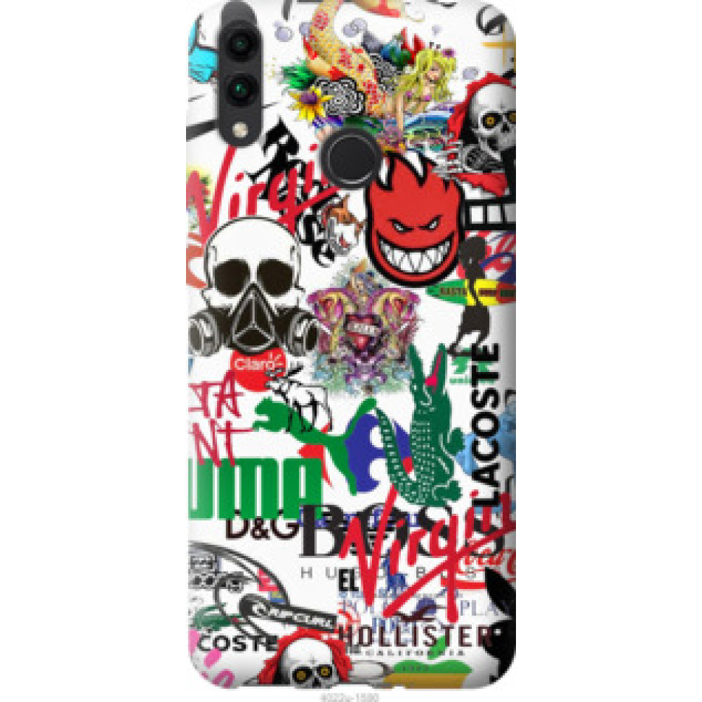Чехол на Huawei Honor 8C Many different logos (4022u-1590)
