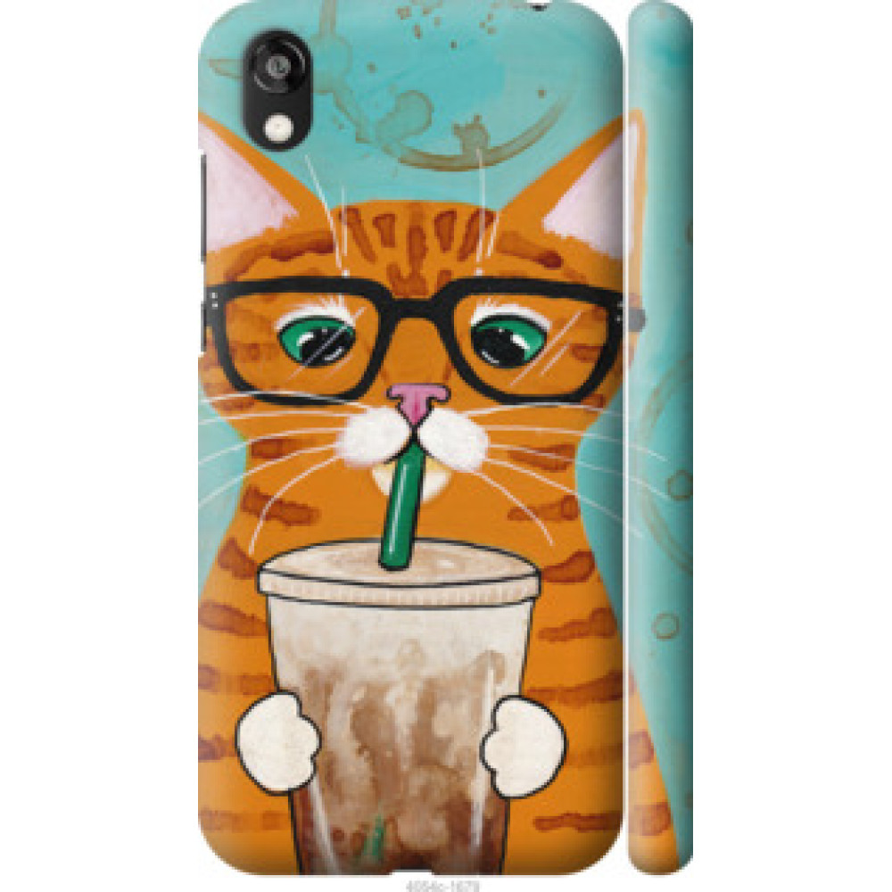 Чохол на Huawei Honor 8S Зеленоглазый кот в очках (4054c-1679)