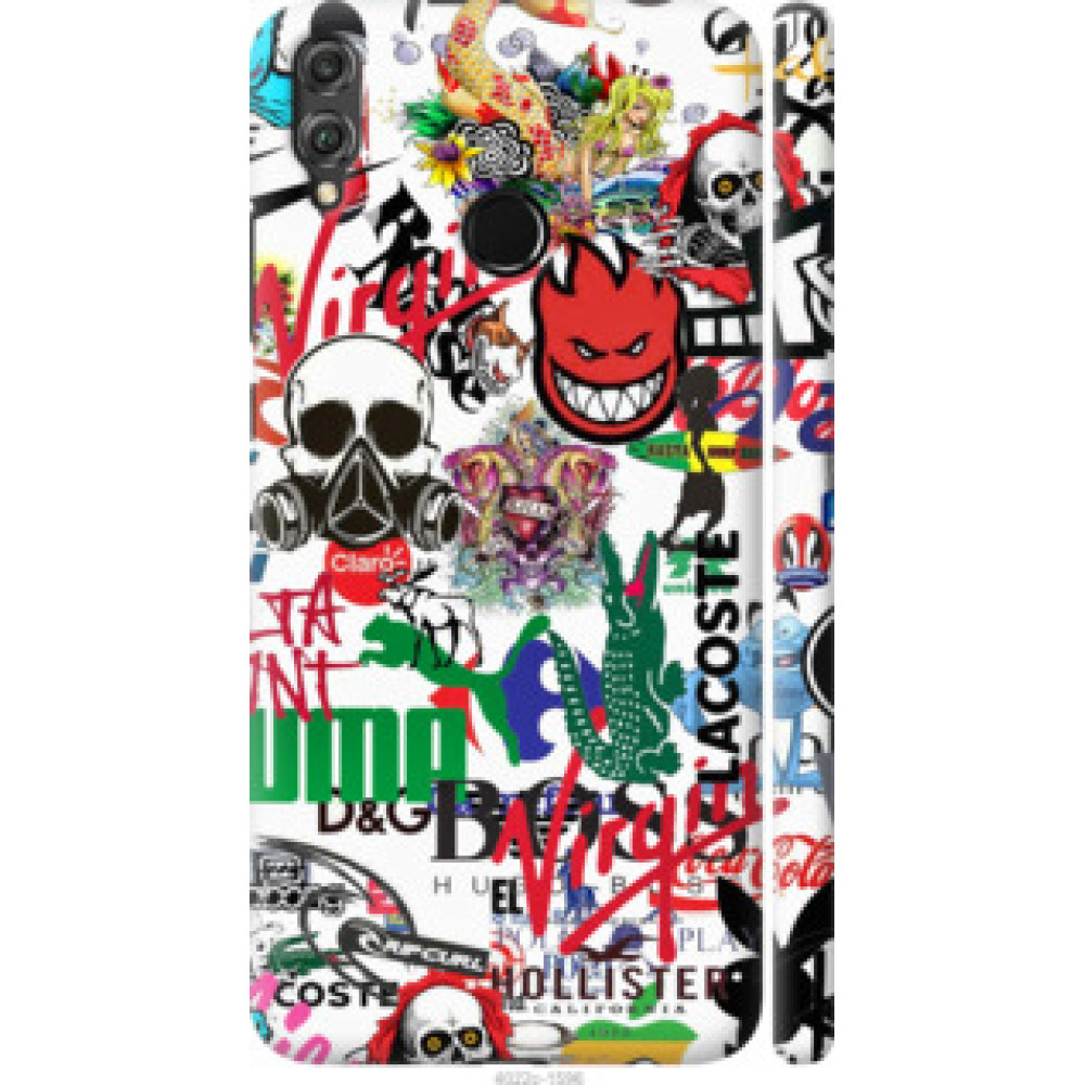 Чехол на Huawei Honor 8X Many different logos (4022c-1596)