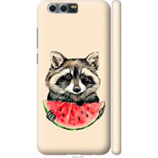 Чехол на Huawei Honor 9 Енотик с арбузом (4605c-998)