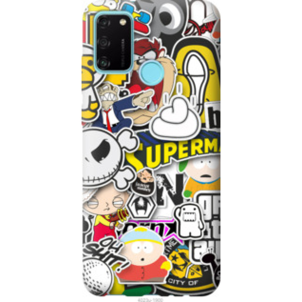 Чехол на Huawei Honor 9A Popular logos (4023u-1900)