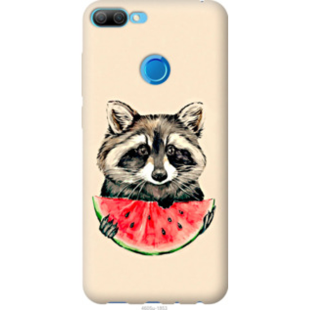 Чехол на Huawei Honor 9i Енотик с арбузом (4605u-1853)