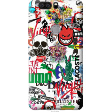 Чехол на Huawei Honor V8 Many different logos (4022u-608)
